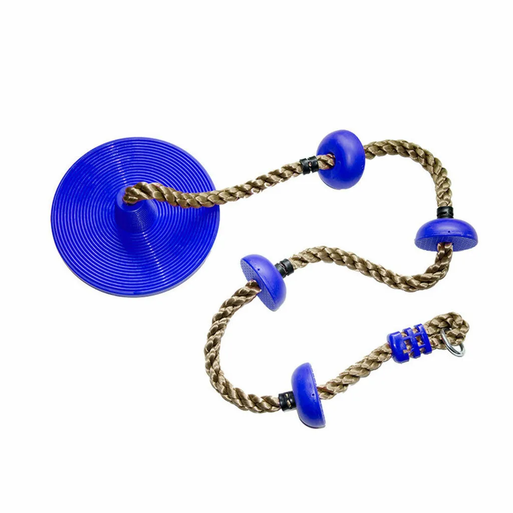 

12'' Climbing Rope With Platform & Disc Tree Swing Seat Set Fun For Kids Outdoor Garden Simple Good Quality And Convenient Toy