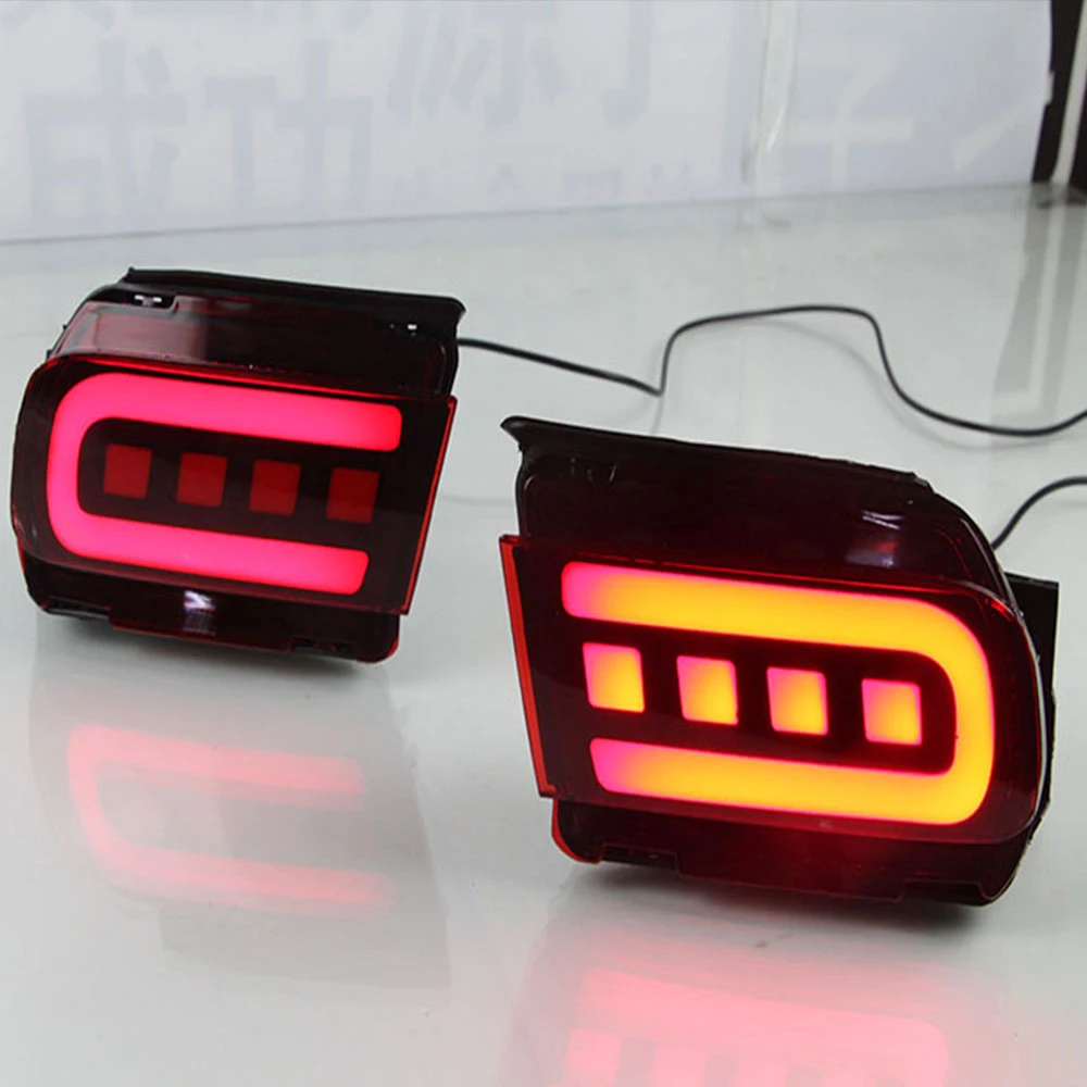 

For Toyota Land Cruiser Prado 150 LC150 FJ150 GRJ150 2010-2018 LED Rear Bumper Reflector Tail Light Brake Light Driving Lamp