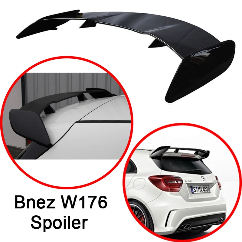 Для Mercedes Bnez A Class W176 2013 2018 хэтчбек задний спойлер из АБС пластика A160 A180 A200 A250 A45 AMG 5