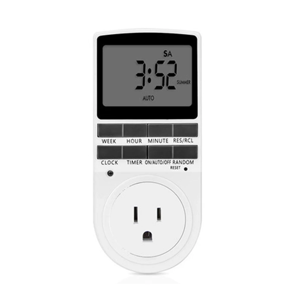 Цифровой таймер программируемая розетка с таймером стандарта ЕС/США 50 Гц 7 дней