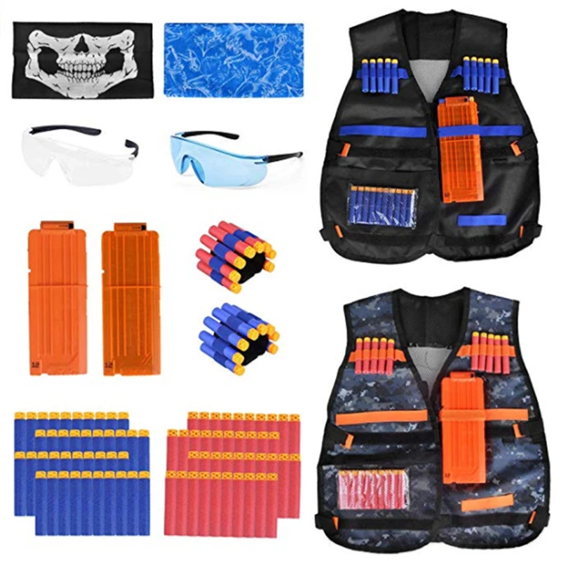 

Toy gun suit for Nerf Gun Outdoor Tactical Equipment Vest Suit Outdoor Sports Fun War Game Toys gun Parts Kids best Xmas Gifts