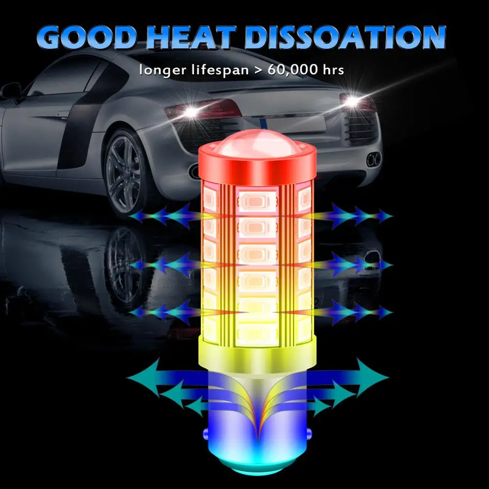 2 шт. 3157 крассветодиодный светодиодные лампы для автомобилей 3047 3057 3155 5630 33 SMD 900