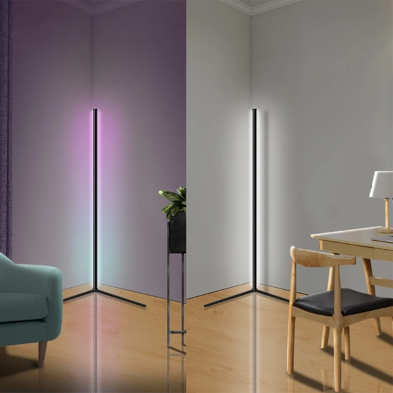 

LED RGB Corner Floor Lamp Color Changing Lamp Floor Lamps Standing Lamp Ambient Mood Night Light for Living Room Bedroom
