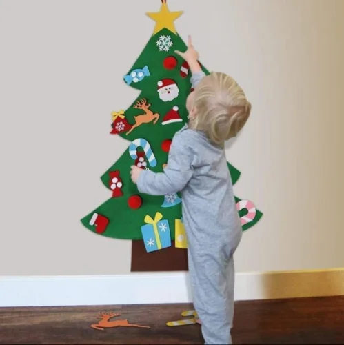 B-Kids DIY войлочные Рождественские елки новогодние подарки для детей игрушки двери