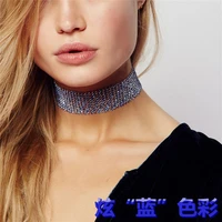 2021 crystal rhinestone choker necklace women wedding accessories silver color chain punk gothic chokers jewelry collier femme