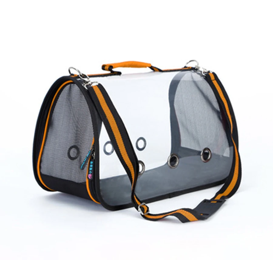 Сумка-переноска женская прозрачная из ПВХ для щенков и домашних животных | Дом