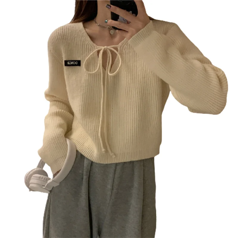 Трикотажная верхняя одежда свободный свитер в Корейском стиле весенний женский