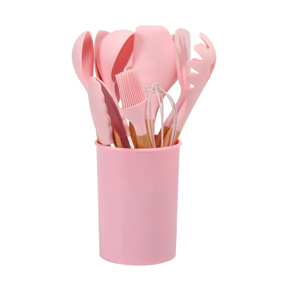 

11pcs Silicone Kitchen Utensils Cookware Set Nonstick Baking Cooking Spoon Tools