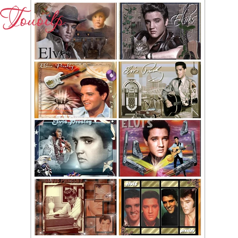 Американский стиль рок н певца суперзвезда Элвис 5D Алмазная Живопись Вышивка