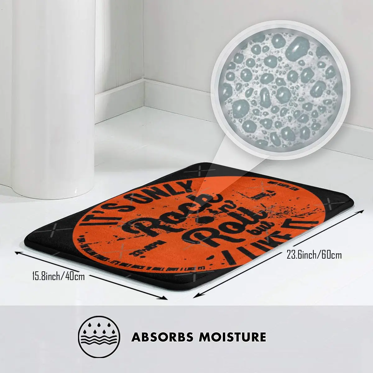 Его единственный коврик ROCK N ROLL из пенопласта игровой пушистый для украшения