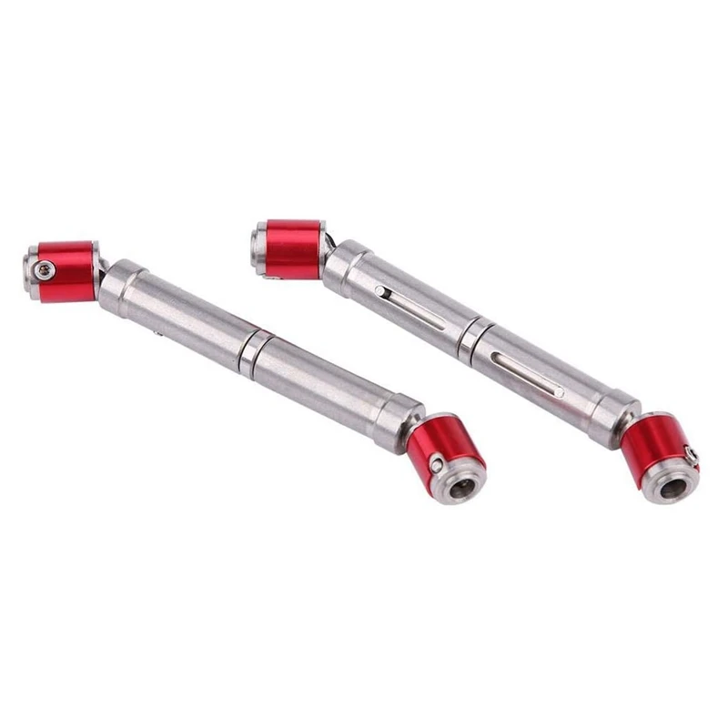 

2 Pcs Stainless Steel Drive Shafts for Axial SCX10 RC Crawler Car Accessories