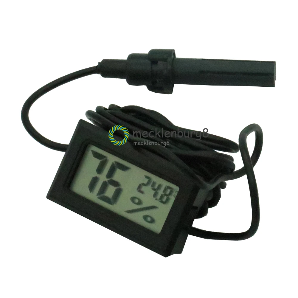 Профессиональный цифровой мини зонд с ЖК дисплеем термометр гигрометр