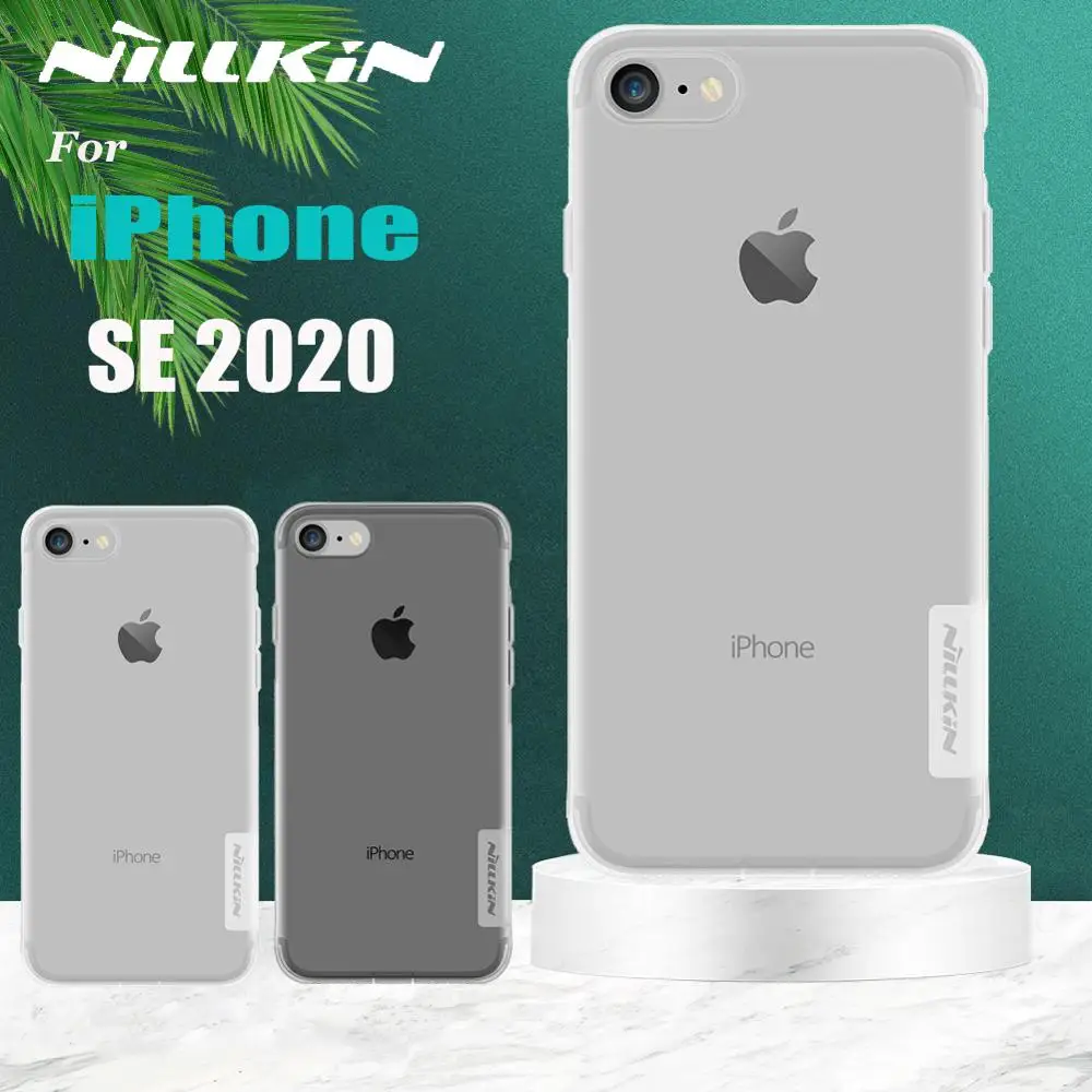 Чехол Nillkin для iPhone SE 2020 0 6 мм ультратонкий прозрачный мягкий силиконовый ТПУ