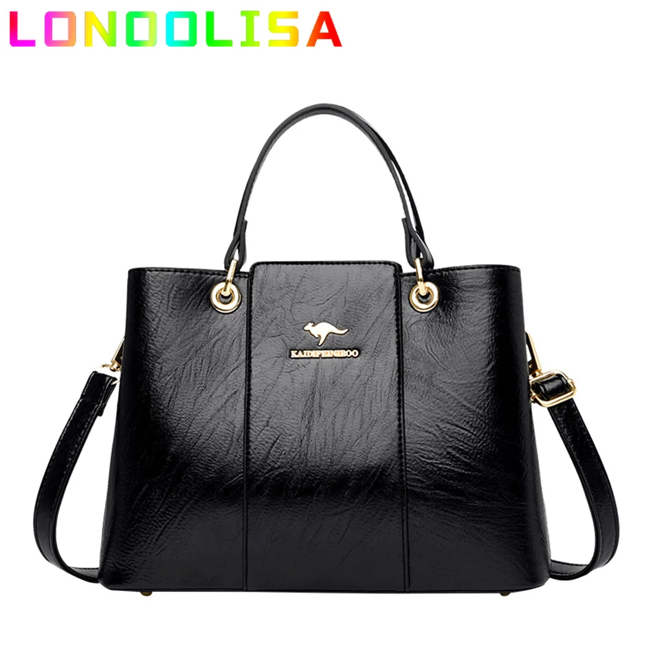 

Luxury Designer HandBags For Women Large Capacity Shoulder Bags Female Soft Leather Crossbody Bag Ladies Messenger Bag Sac