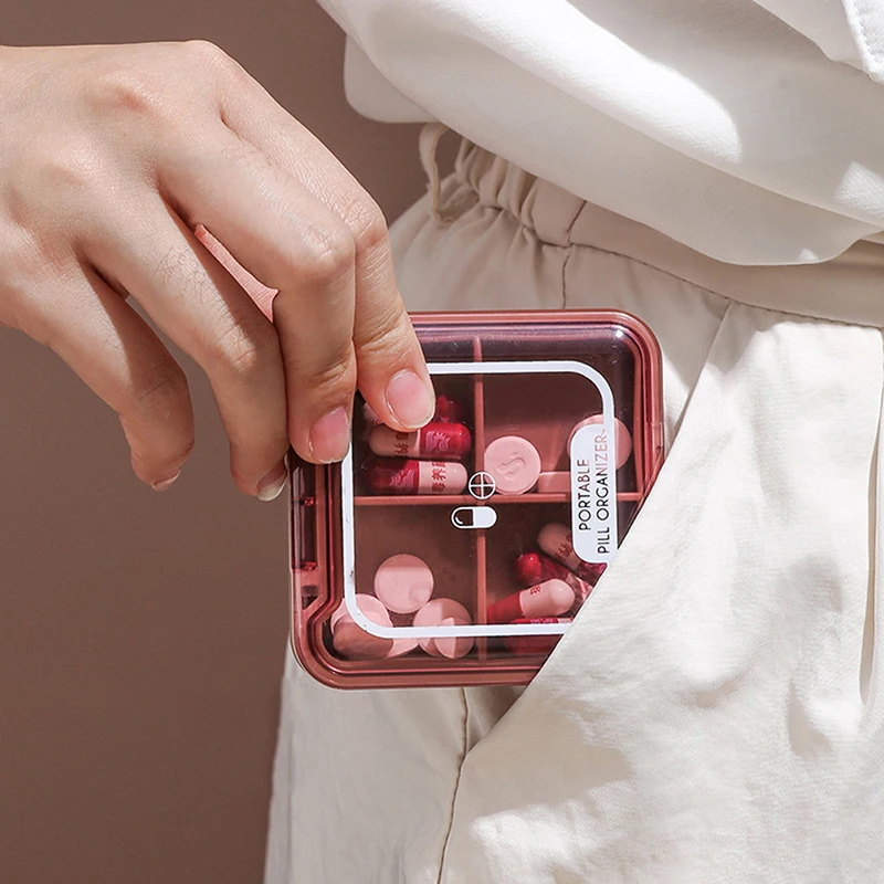 Portable Mini Pill Box Dispensed for Outdoor Travel One Week Plastic Storage | Красота и здоровье