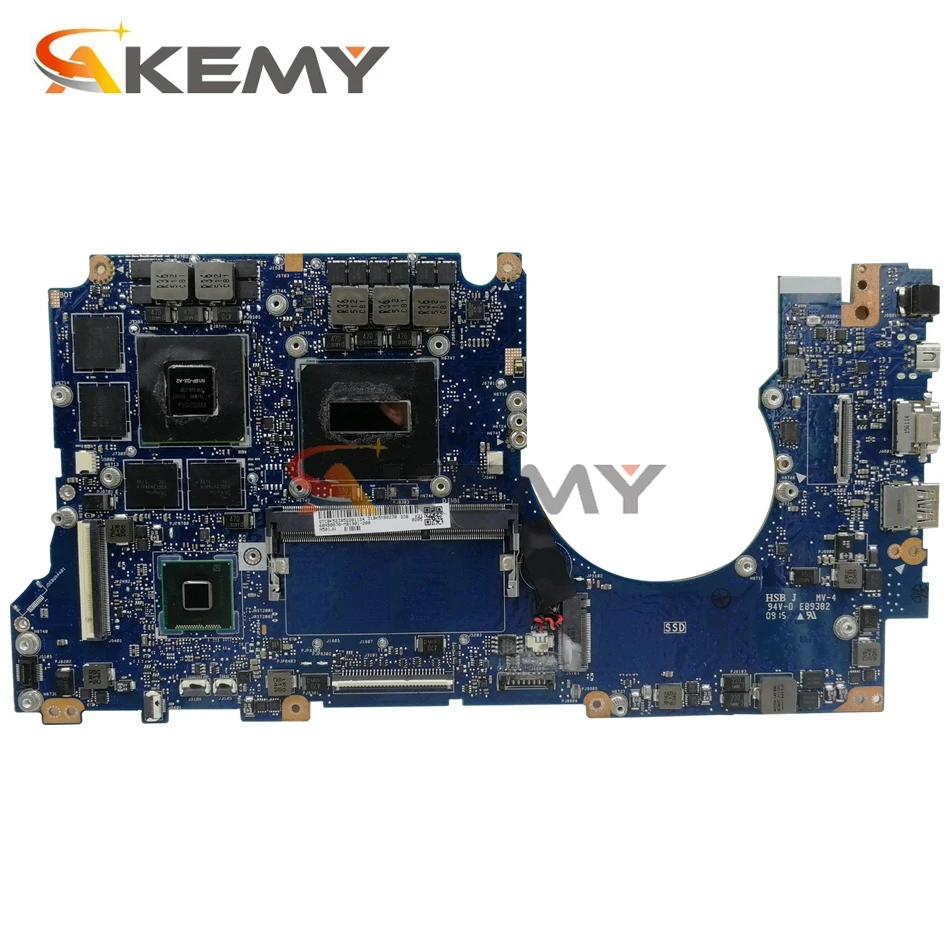 Материнская плата Akemy N501JW для ноутбука ASUS ROG G501JW G501J N501J оригинальная материнская 4