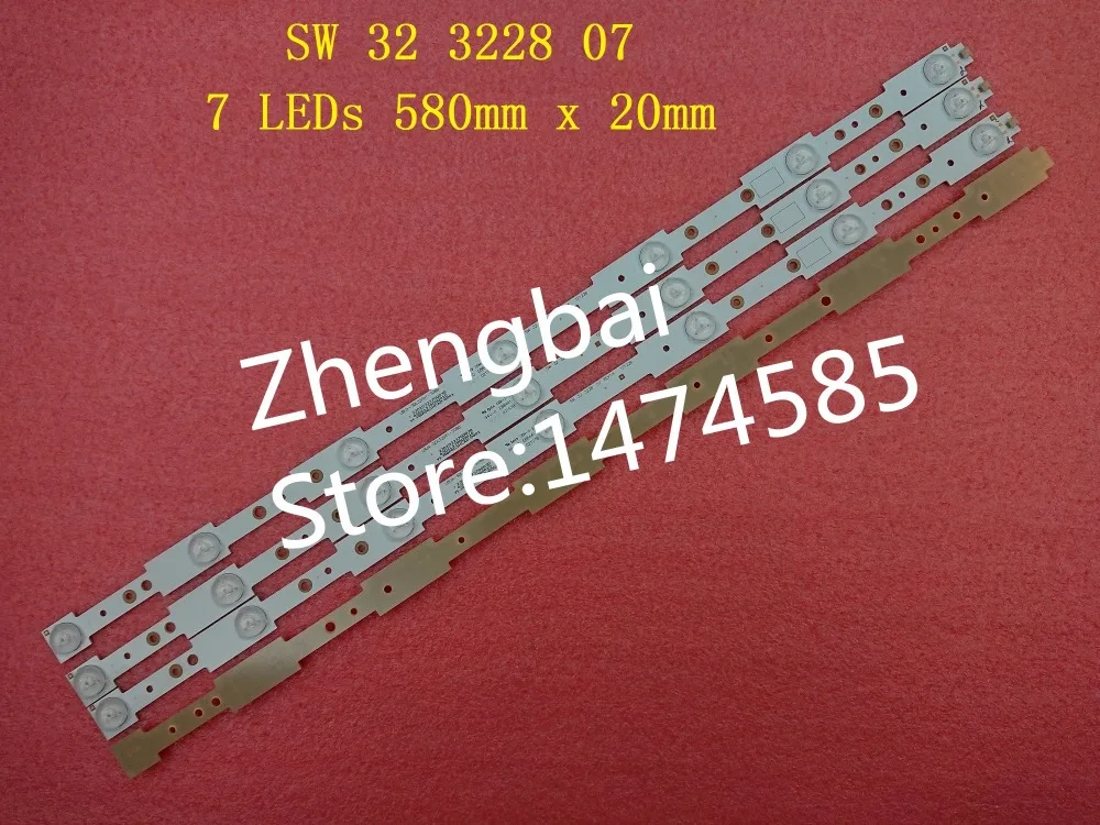 Новые светодиодный ные ленты beented 3 шт. для SW32 SW 32 3228 07 LBUA-SDL320X1-SO8B 7 s 580 мм x 20 | Лампы и