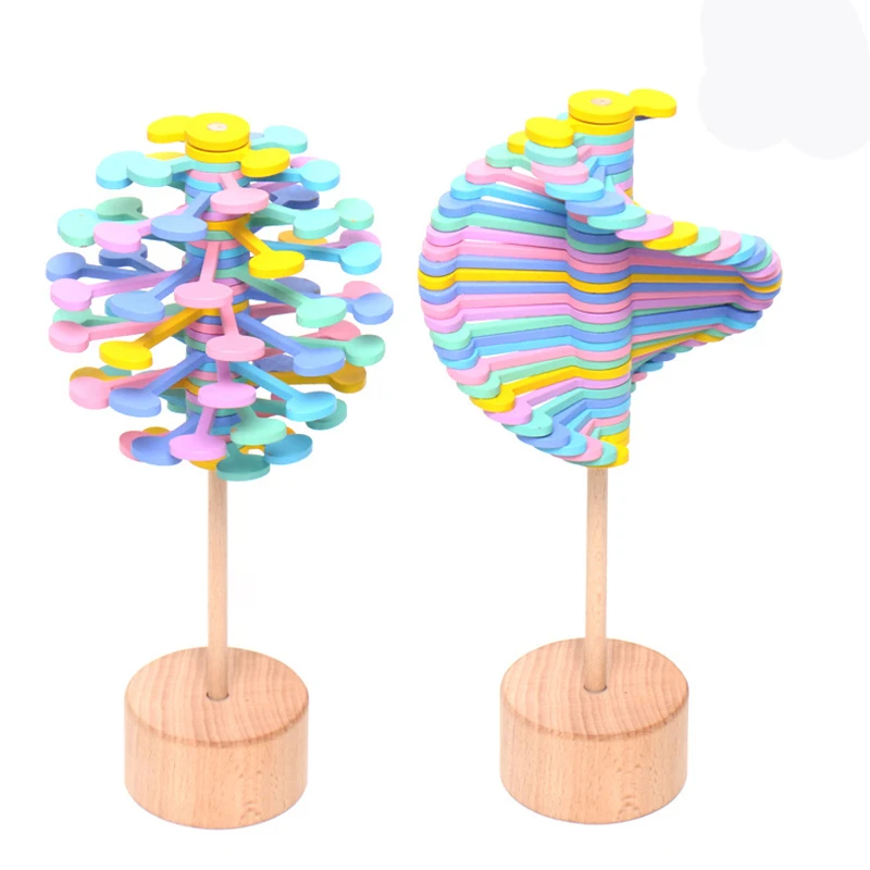 Смешная декомпрессия вращающаяся леденец серия Фибоначчи настольное украшение