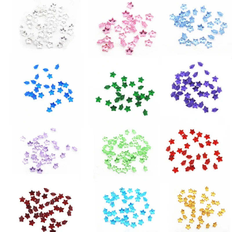 Новое поступление 120 шт./лот Подвески в виде звезд хрустальный камень плавающий