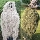 Охота 3D Снайпер камуфляж Ghillie крышка головы пустыня лесной украшения сетка Ghillie костюм одежда для кемпинга Рыбалка Bir