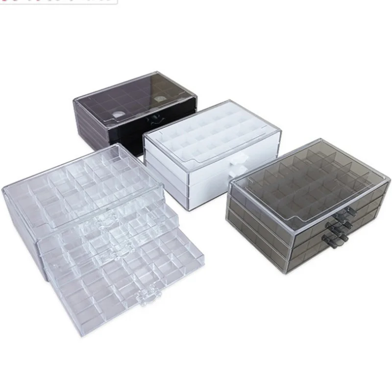 Дизайн ногтей Дисплей Коробка для хранения ювелирных изделий 5 слоев 120 сетки