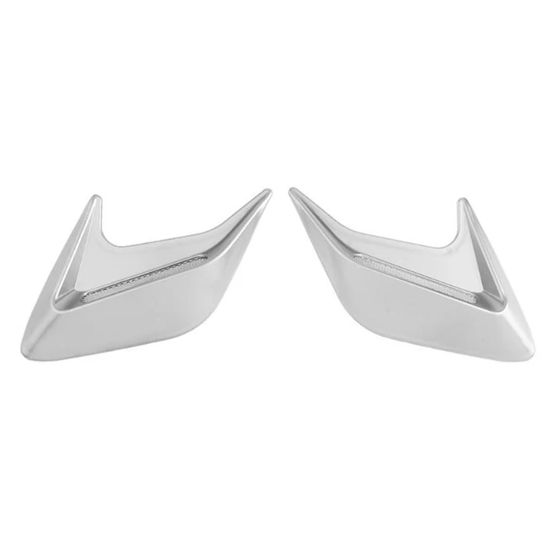 

2PCS Car Air Inlet Fake Air Vent Decoration Simulation Shark Air Vent Hood Scoop Gill Decoration Air Vent