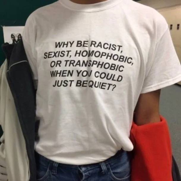 Kuakuayu HJN Why Be Racist в тех случаях когда вы можете просто Будьте спокойны унисекс прав