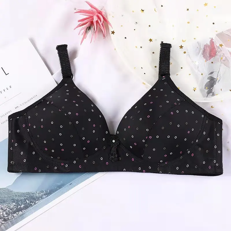 

Single-piece 2-piece plus size thin bra with no rims gathers sexy bra lingerie