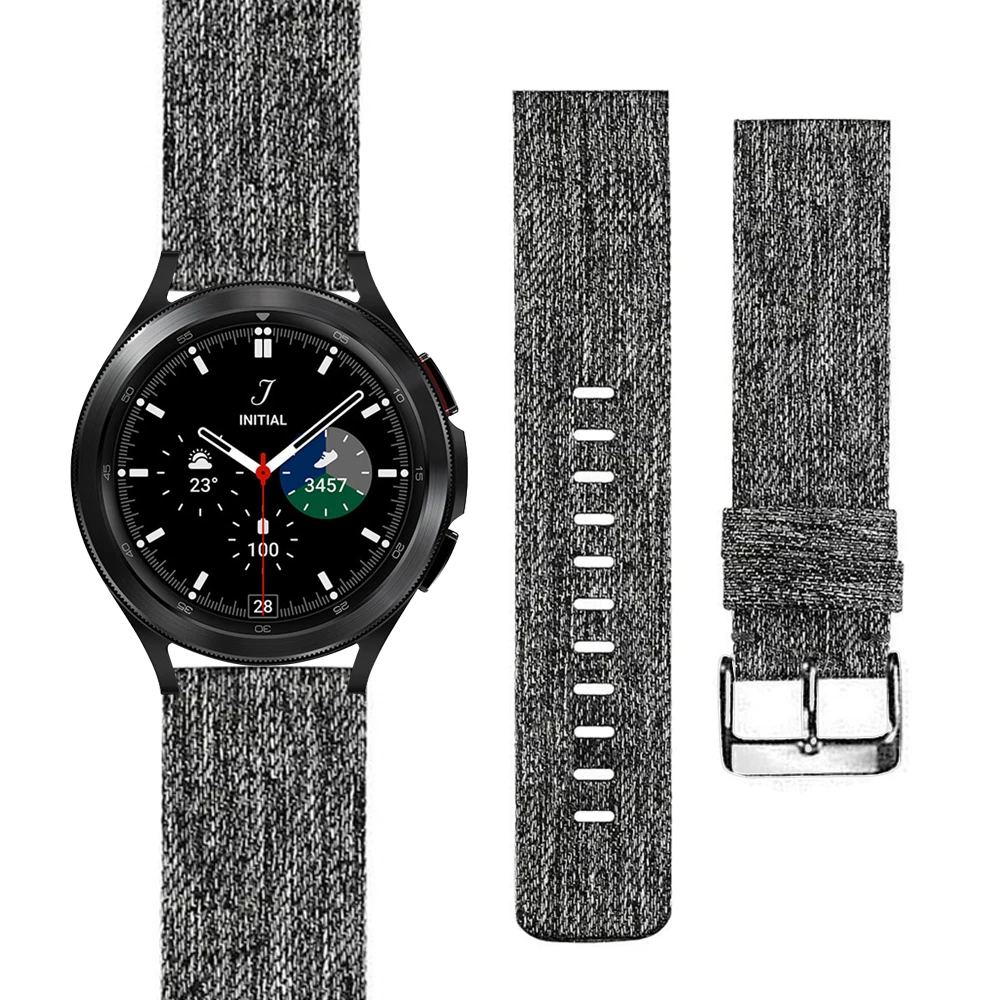 

For samsung galaxy watch 4 classic 46mm 42mm band galaxy watch 4 44mm 40mm nylon strap 20mm 22mm galaxy watch gear s3 Frontier
