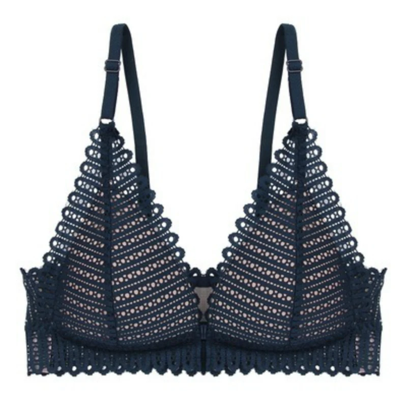 Бюстгальтер женский кружевной без косточек пикантное нижнее белье с