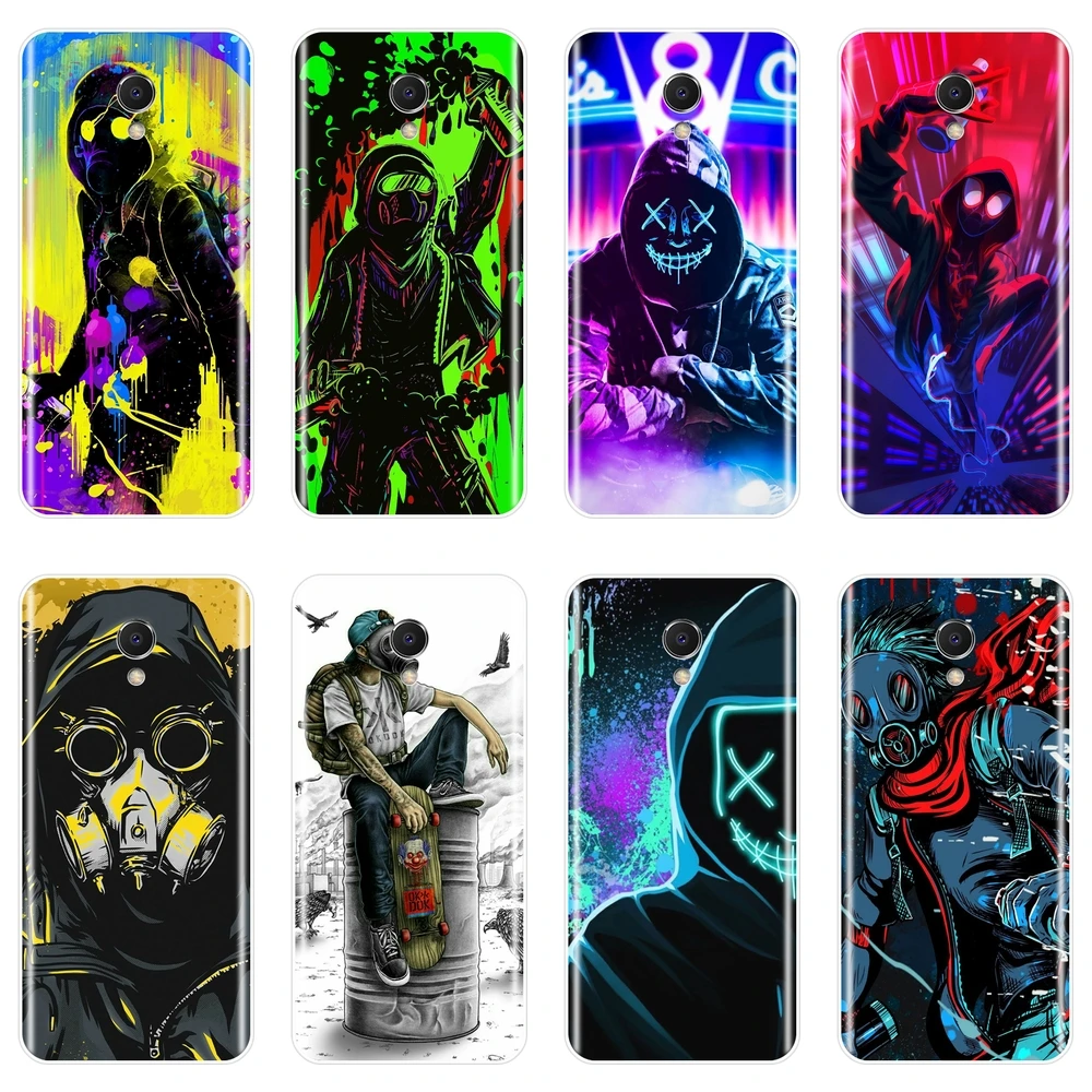 Cartoon Art Cool Boys Back Cover For Meizu M6 M5 M3 M2 Note Soft Phone Case Silicone M3S M5C M5S M6S M6T |