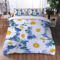 daisy flowers elegant bedding set 3d print comforter cartoon duvet cover sets pillowcase bed linen twin full queen king size