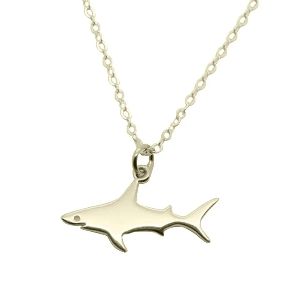 Модные милые миниатюрные Акулья подвеска ожерелье океанские Животные подвески