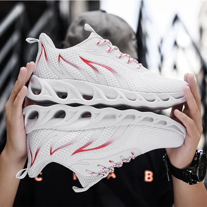 New Elegant Mens Casual Shoes Hot Sale Breathable Sports Mesh Running Men Black Flats Trend Men's Size 39-46 | Обувь