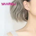 Женские простые серьги из серебра 925 пробы с цепочкой в коробке, женские свадебные серьги