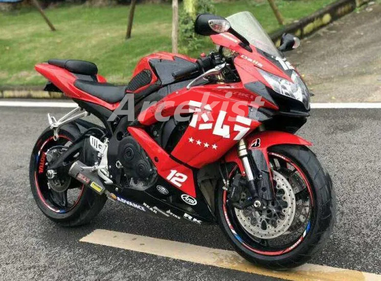 

Новый комплект обтекателей для мотоцикла ABS Подходит для SUZUKI GSXR600 GSXR750 08 09 10 R600 R750 K8 GSXR 600 750 2008 2009 2010 красный