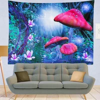 purple mushroom posters banners flags wall art indian mandala tapestry bohemian gypsy psychedelic tapiz witchcraft tapestries