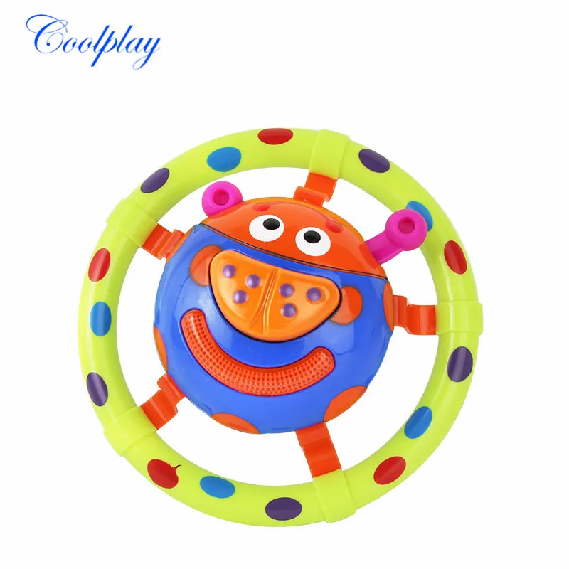 Милые детские игрушки со звуком светильник музыкальная божья коровка