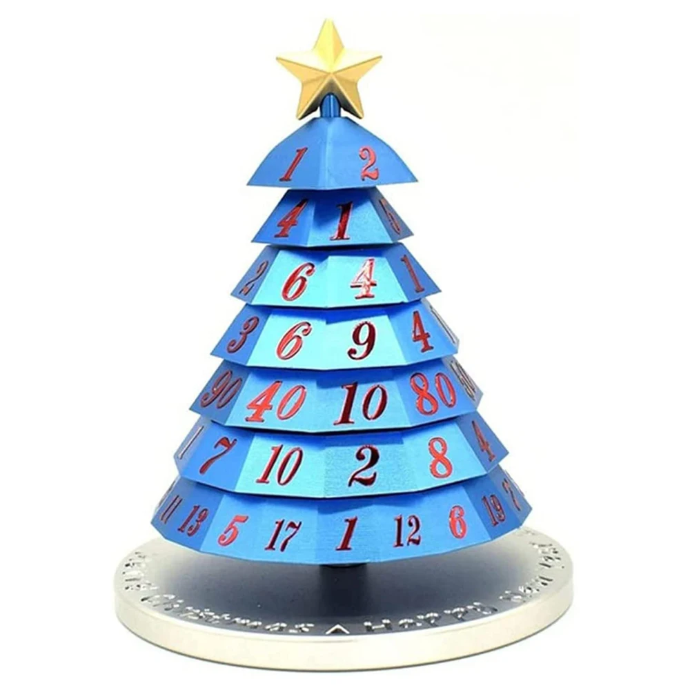 

Mini Christmas Tree Dice Kids Gifts Game Toy Blue 10x6cm Create A Festive Atmosphere Plastic Family Games Decorations