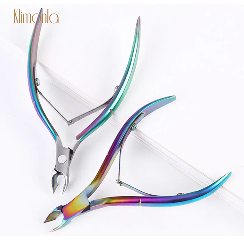 Кусачки для кутикулы из нержавеющей стали 1 шт. лазерная постепенная обрезка