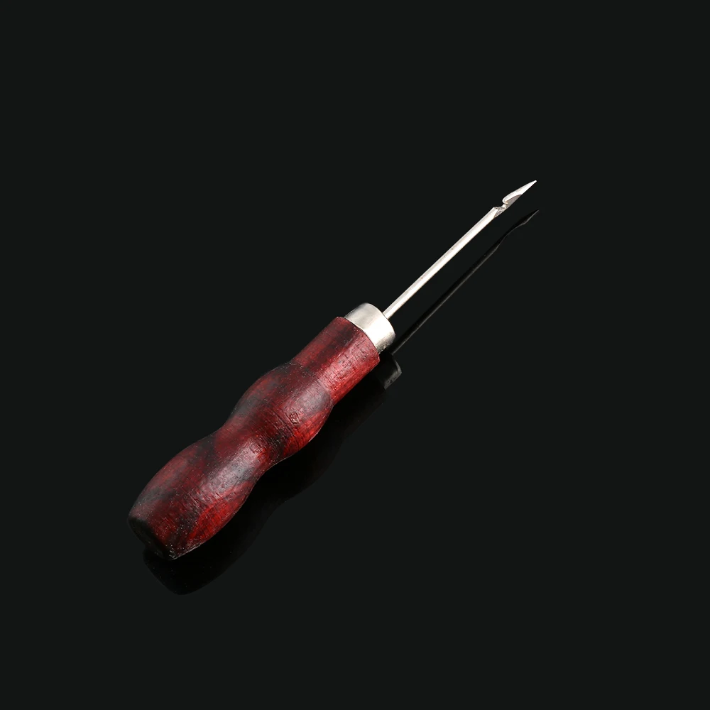 Кожаная палатка с деревянной ручкой швейная шпилка отверстием для швов