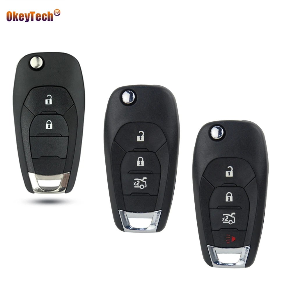 OkeyTech модифицированный 2/3/4 кнопочный дистанционный Складной автомобильный чехол