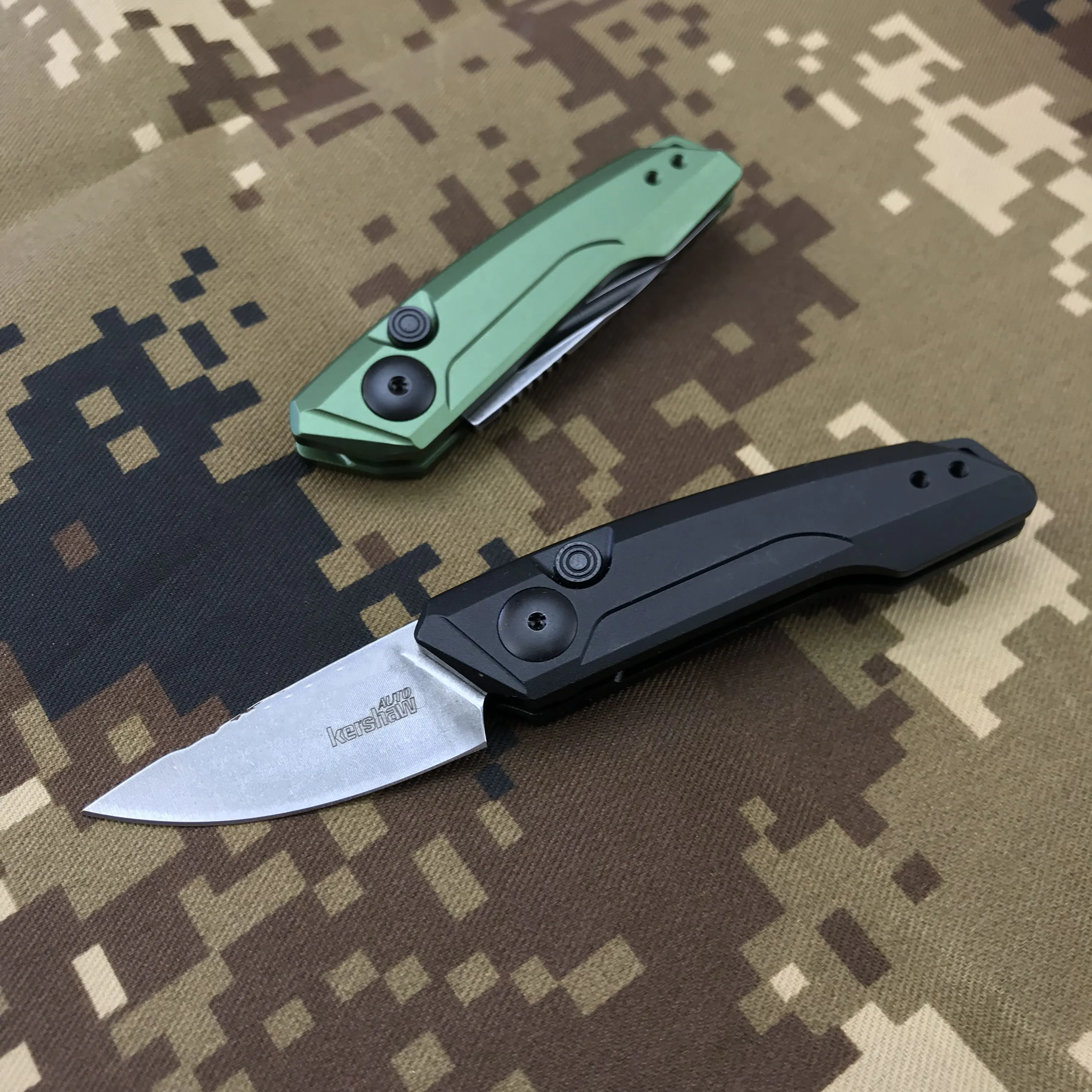 

Kershaw 7250 Launch 9 AUTO Folding Knife Working Finish CPM-154 Drop Point Blade Anodized Aluminum Handle Outdoor Hunting Knives