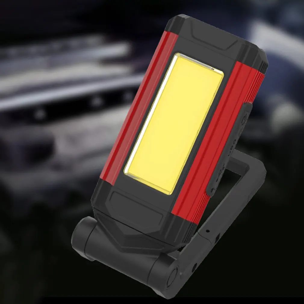 

USB Rechargeable COB Work Light Super Bright LED Flashlight Camping Lamp With Tail Magnet Waterproof Adjustable Lantern