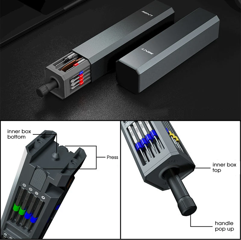 new 45 in 1 screwdriver set precision magnetic bits torx screw driver kit dismountable tool case for watch pc phone repair free global shipping