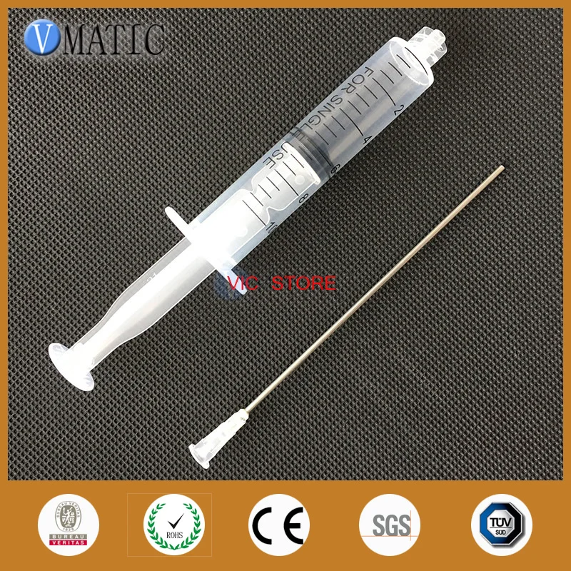 

Free Shipping Non Sterilized Quality 10ml/10cc Luer Lock Plastic Syringes With 16G Blunt Tip Needles 10cm