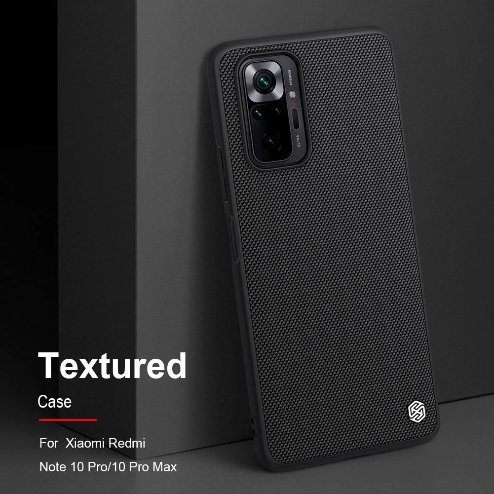 Чехол для Redmi Note 10 Pro текстурированный нейлоновый нескользящий - купить по