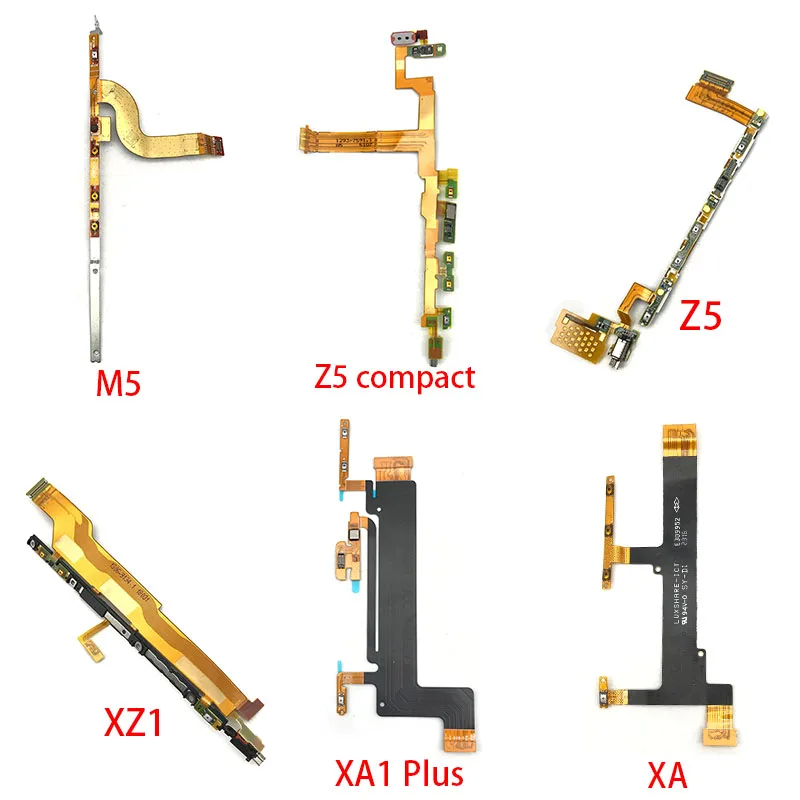 

New Power On/Off Key & Volume Side Button Flex Cable For Sony Xperia XA XA1 Plus XA2 Ultra XZ1 Z5 Compact M5 Repair Parts