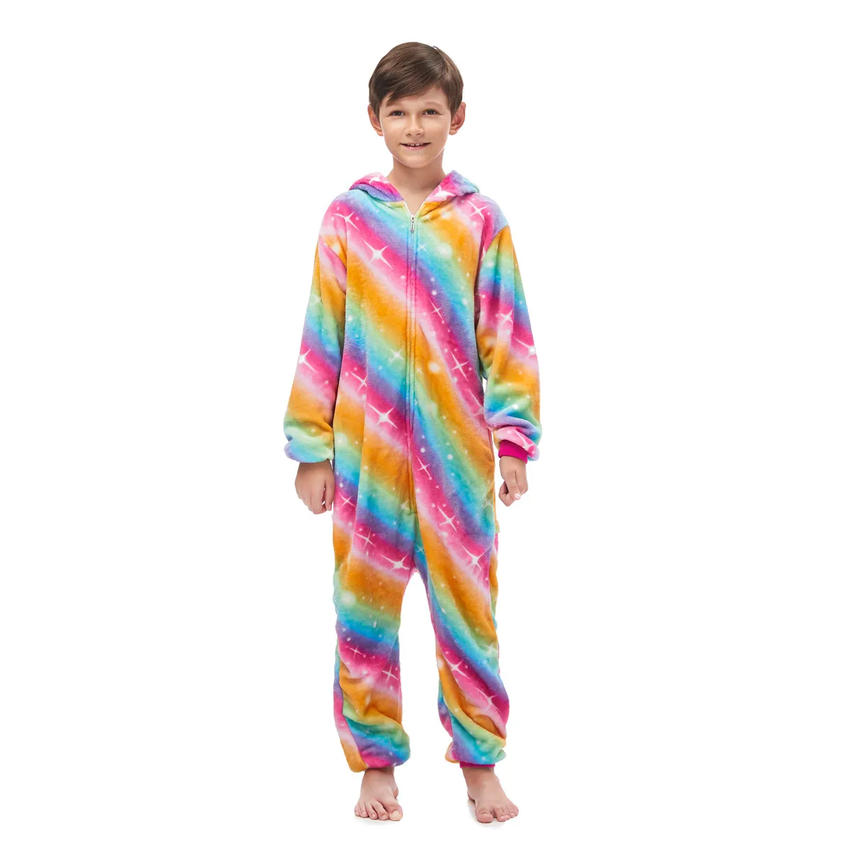 Детские фланелевые пижамы Детская зимняя Пижама комбинезоны для мальчиков и