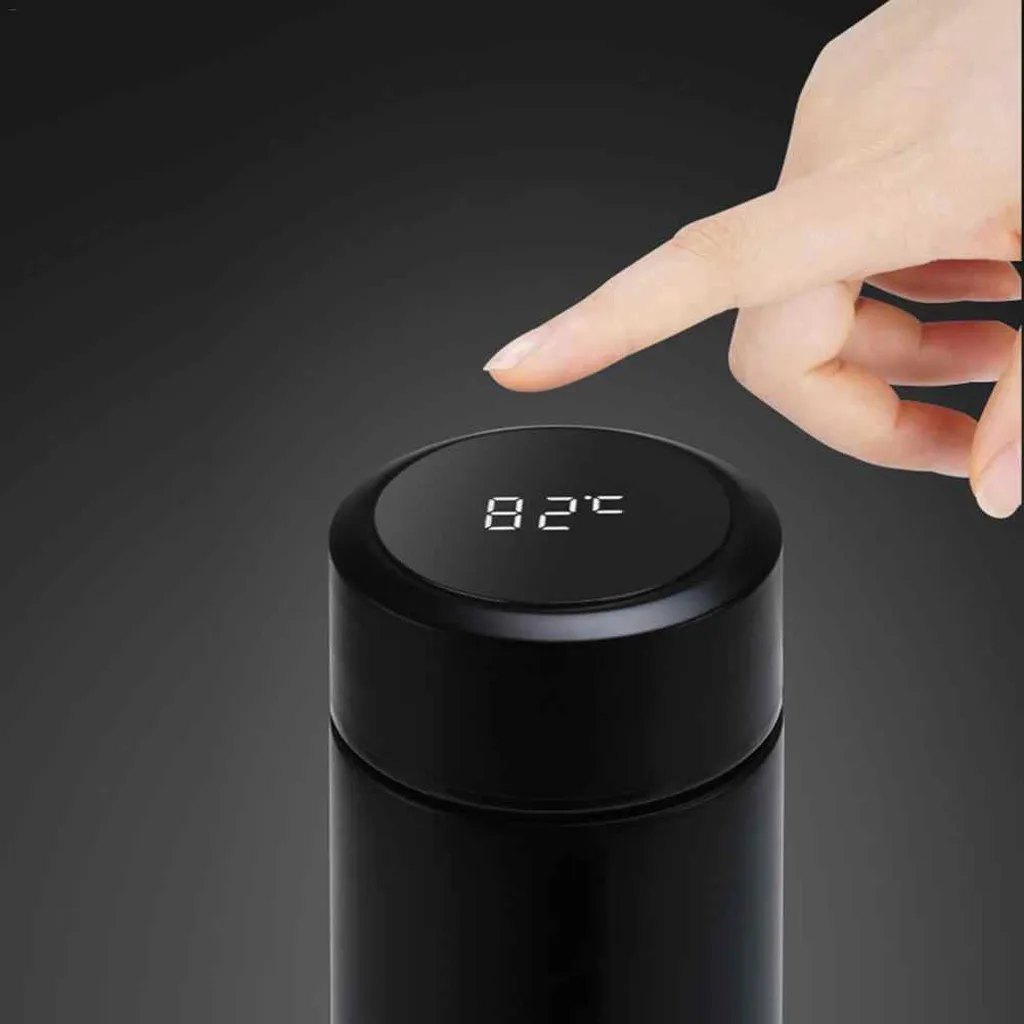 500mL Smart Kettle LCD Touch Screen Display Temperature Portable Water Bottle Vacuum Flask Travel Outdoor bouteille isotherme | Дом и сад